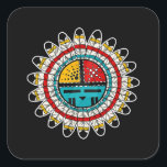 Sticker Carré Hopi Kachina<br><div class="desc">Hopi Kachina</div>