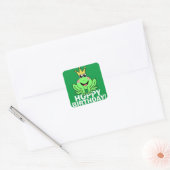 Sticker Carré Hoppy Birthday (Enveloppe)