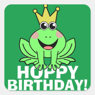 Sticker Carré Hoppy Birthday