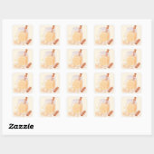 Sticker Carré Horchata (Feuille)