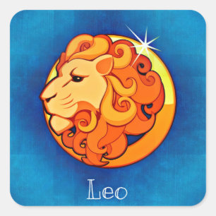 Sticker Carré horoscope leo