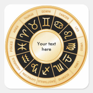Sticker Carré Horoscope Mandala