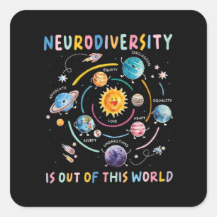 Sticker Carré Hors de ce monde mème citation virale mème mème mè