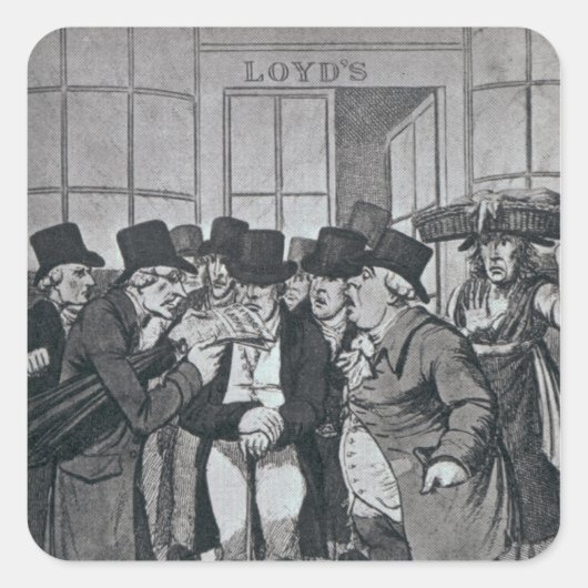 Sticker Carré Hors Lloyds de Londres (Devant)