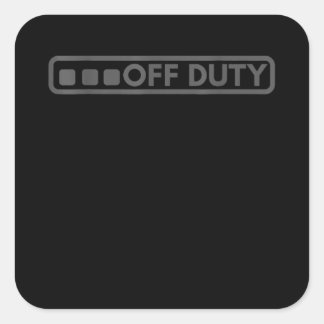 Sticker Carré Hors Service Parfait Pour Les Forces De Police De