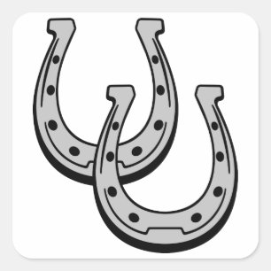 STICKER CARRÉ HORSESHOES