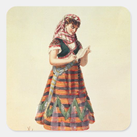 Sticker Carré Hortense Schneider (Devant)