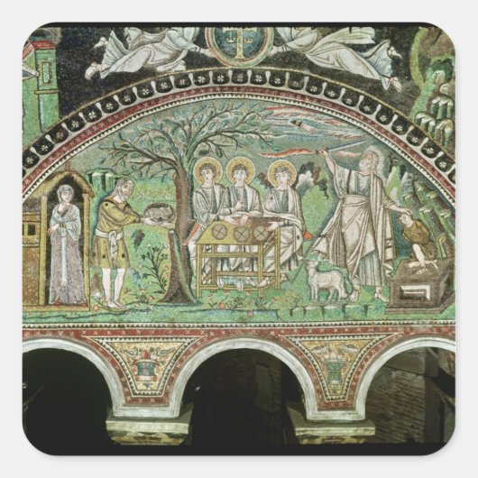 Sticker Carré Hospitalité d'Abraham et Sacrifice de (Devant)