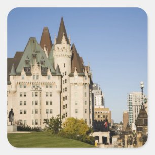 Sticker Carré Hôtel Chateau Laurier à Ottawa, Ontario, Canada 2