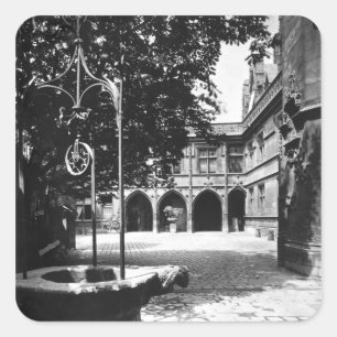 Sticker Carré Hôtel Cluny vu de la cour, Paris