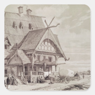 Sticker Carré Hôtels et maisons d'hôtes