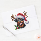 Sticker Carré Hound de vacances prêt à diriger! (Enveloppe)