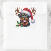 Sticker Carré Hound de vacances prêt à diriger! (Sac)