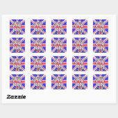 Sticker Carré Hourra pour le bébé ! (Feuille)
