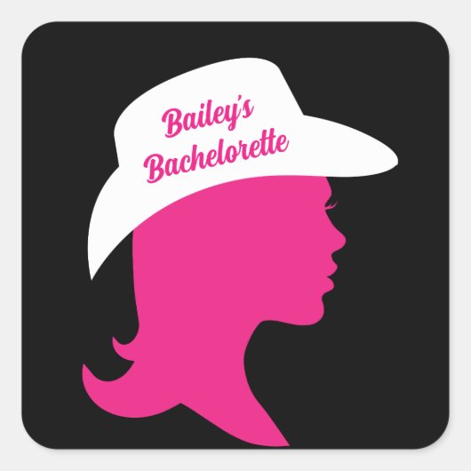 Sticker Carré Howdy Bachelorette (Devant)
