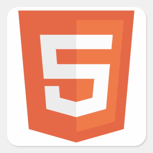 STICKER CARRÉ HTML 5 (Devant)