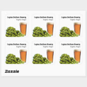 Sticker Carré Hughes Brothers brasser 1 (Feuille)