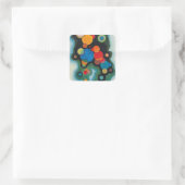 Sticker Carré Huile Abstraite de Kandinsky Deepened Impulse sur (Sac)