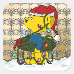 Sticker Carré Hula Wreath de Ferald