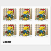 Sticker Carré Hula Wreath de Ferald (Feuille)