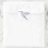 Sticker Carré Humming Bird (Sac)