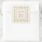 Sticker Carré Hummingbird Bookplate (Sac)