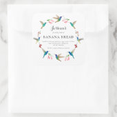 Sticker Carré Hummingbird Product Label (Sac)