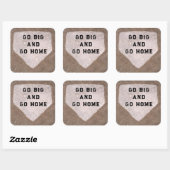 Sticker Carré Humour baseball (Feuille)