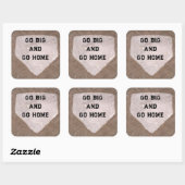 Sticker Carré Humour de baseball (Feuille)