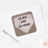 Sticker Carré Humour de baseball (Enveloppe)