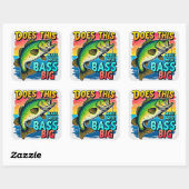 Sticker Carré Humour de pêche basse (Feuille)
