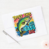 Sticker Carré Humour de pêche basse (Enveloppe)