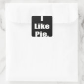 Sticker Carré Humour J'Aime Pie Meme (Sac)
