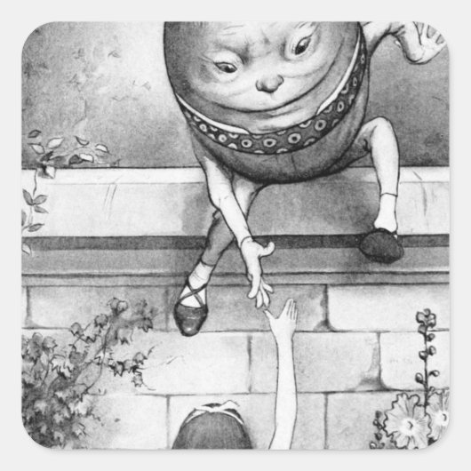 Sticker Carré Humpty Dumpty (Devant)