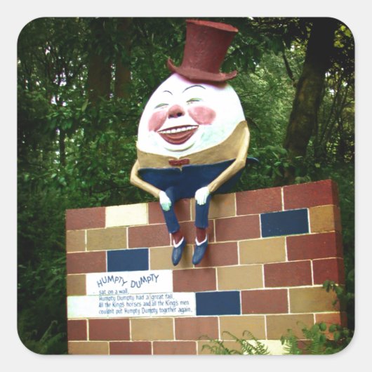 Sticker Carré Humpty Dumpty (Devant)