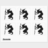 STICKER CARRÉ HUNCHBACK HALLOWEEN WITCH (Feuille)