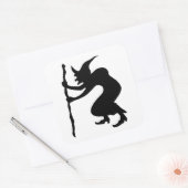STICKER CARRÉ HUNCHBACK HALLOWEEN WITCH (Enveloppe)