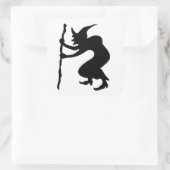 STICKER CARRÉ HUNCHBACK HALLOWEEN WITCH (Sac)