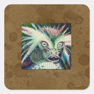 Sticker Carré Hybride animal fictif
