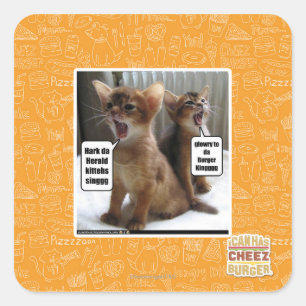 Sticker Carré Hymnes de louange de Kitteh