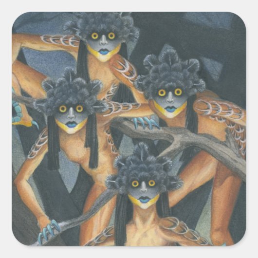 Sticker Carré Hyter Sprites (Devant)