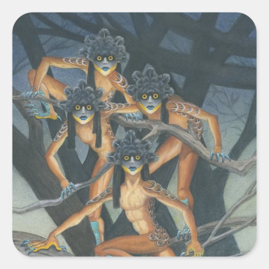 Sticker Carré Hyter Sprites (Devant)