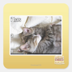 Sticker Carré I a un u