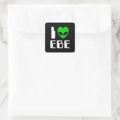 Sticker Carré I Alien Heart EBE (Sac)