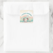 Sticker Carré I Axolotl Questions Kids mignon Axolotl Retro (Sac)