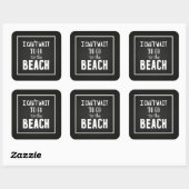 Sticker Carré I Can'T Wait (Feuille)