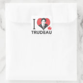 Sticker Carré I Heart Trudeau (Sac)
