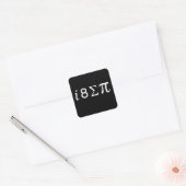Sticker Carré I Huit Pi Sum (Enveloppe)