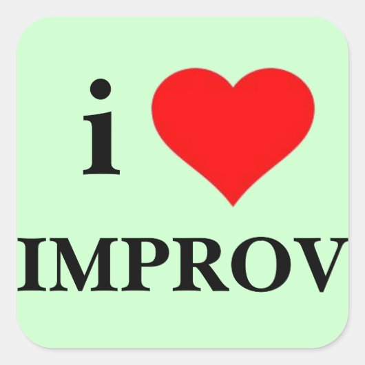 Sticker Carré I Love (Devant)