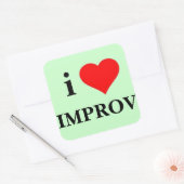 Sticker Carré I Love (Enveloppe)